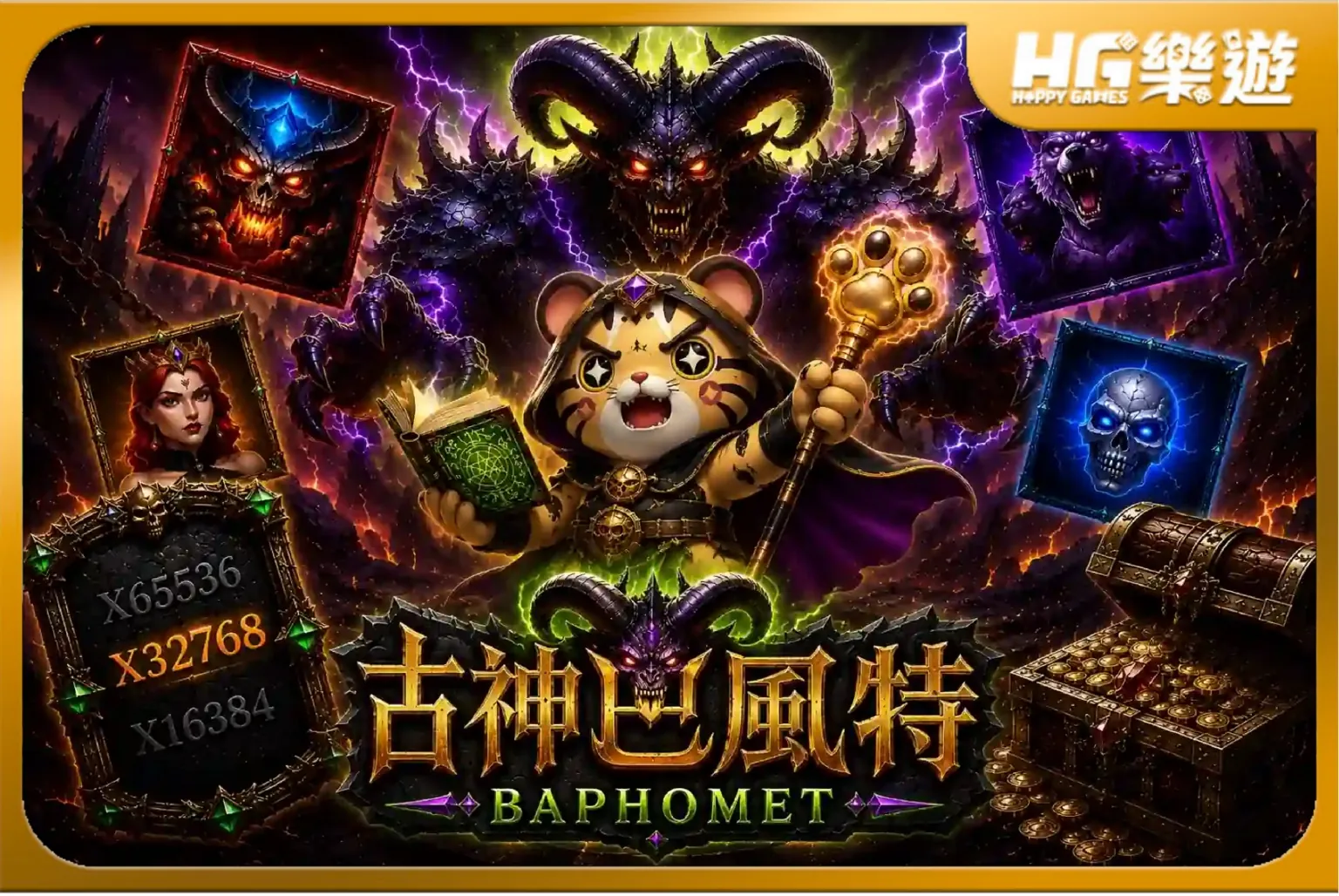 古神巴風特 :巴風特之怒 《Ancient Baphomet》✦ ATG電子 累進倍率全面失控